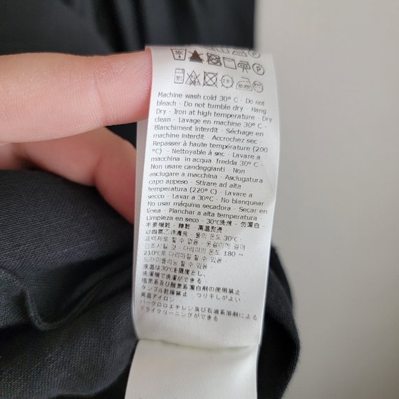 Another Tomorrow Linen Halter Dress size 46 NWT - Picture 9 of 10